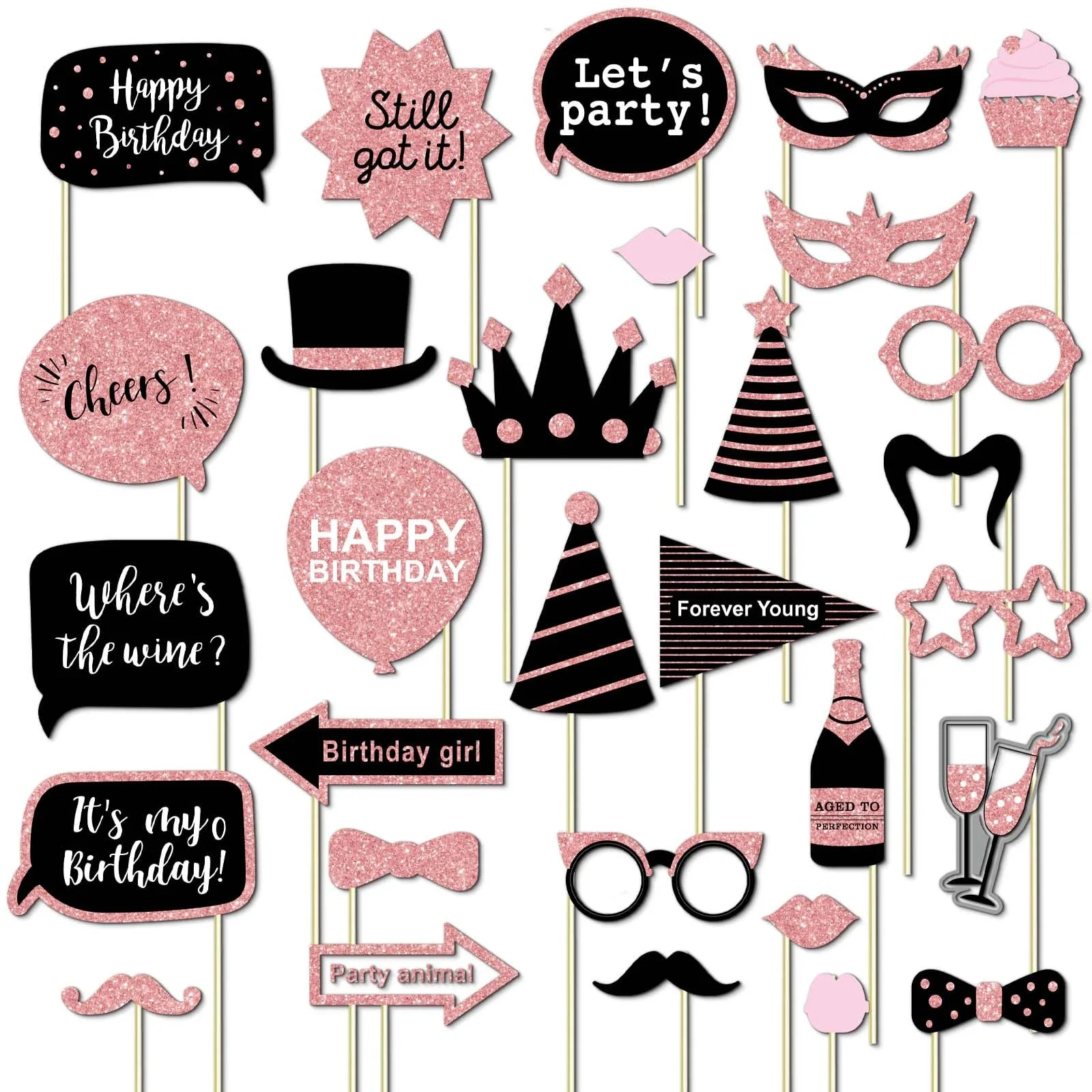 Birthday Photo Booth Props Kit image 2