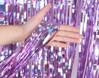 Metallic Fringe Door Curtain image 3