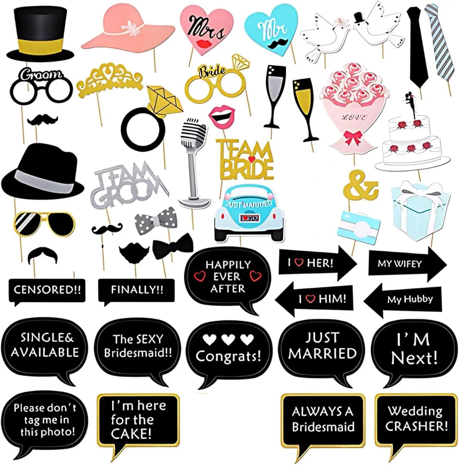 Photo Booth Props Set image 3